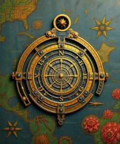 Brass Astrolabe Paint Numbers