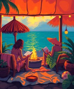 Firelight Study Paint Numbers