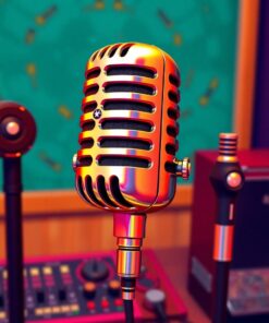 Studio Microphone Paint Numbers