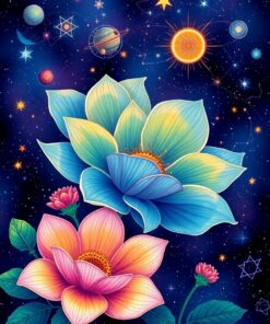 Paradise Flowers Paint Numbers