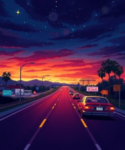 Highway Escape Paint Numbers