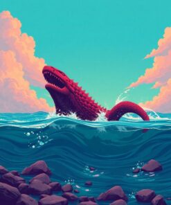 Water Monster Paint Numbers