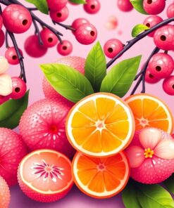 Realistic Citrus Lychee Sweets Paint By Numbers