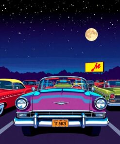 Car Cinema Paint Numbers