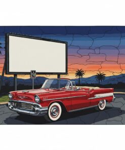 Realistic Classic Car Cinema Paint By Numbers