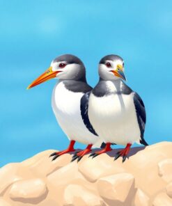 Bird Pair Paint Numbers