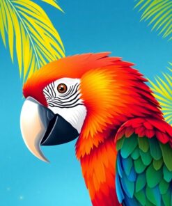 Macaw Portrait Paint Numbers