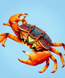 Realistic Coastal Navigator Crab Paint By Numbers