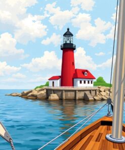 Sailboat View Paint Numbers