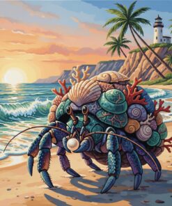 Realistic Coastal Shell Dweller Paint By Numbers
