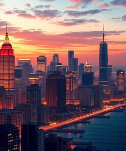 Skyline Glow Paint Numbers