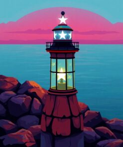 Starry Lamp Paint Numbers