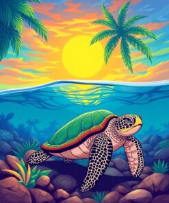 Turtle Trek Paint Numbers