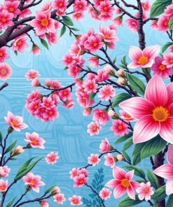 Realistic Coastal Wood Bloom Paint By Numbers