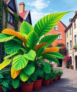 Realistic Cobblestone Monstera Paint By Numbers