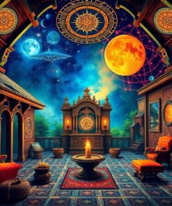 Realistic Colonial Astrology Chamber Paint By Numbers