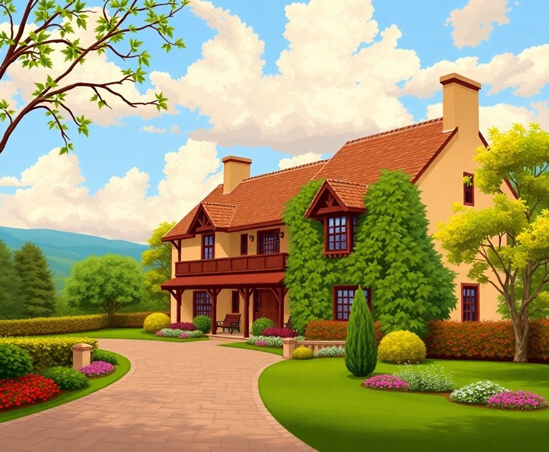 realistic-colonial-estate-view-paint-by-numbers-kit