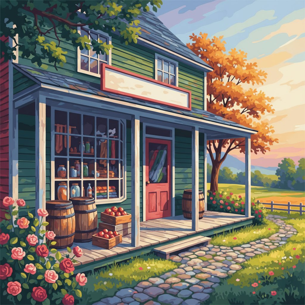 realistic-colonial-storefront-paint-by-numbers-kit