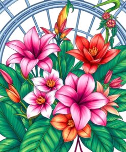 Exotic Blooms Paint Numbers