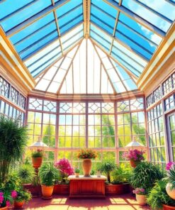 Conservatory Sunbeams Paint Numbers