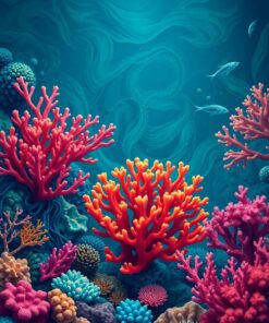 Coral Majesty Paint Numbers