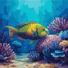 Realistic Coral Reef Grazer Paint By Numbers