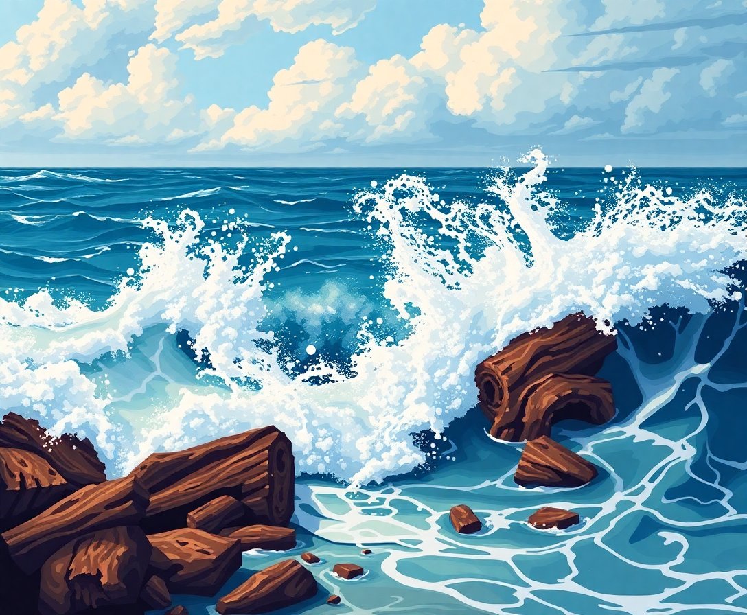 realistic-crashing-sea-timber-paint-by-numbers-kit