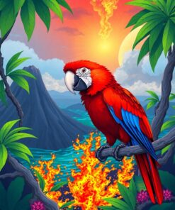 Parrot Escape Paint Numbers