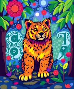 Parrot Glow Paint Numbers