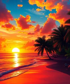 Cuban Sunset Paint Numbers