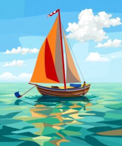 Island Boat Paint Numbers