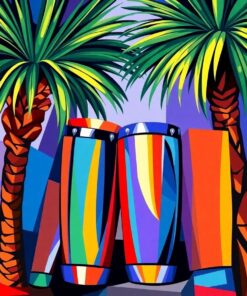 Realistic Cubism Palm Congas Paint By Numbers