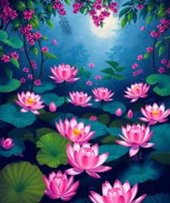 Jungle Blossom Paint Numbers