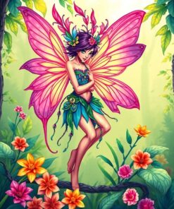 Jungle Fairy Paint Numbers