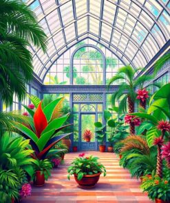 Tropical Atrium Paint Numbers