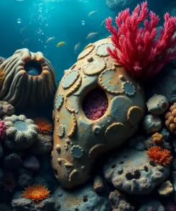 Realistic Deep Reef Relic Paint By Numbers