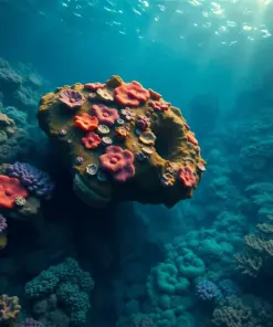 Realistic Deep Reef Relic paint by numbers