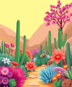 Flora Oasis Paint Numbers