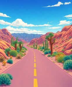 Highway Oasis Paint Numbers