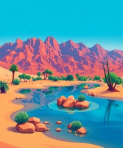 Lagoon Retreat Paint Numbers