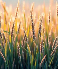 Realistic Dewy Grass Stalks Paint By Numbers