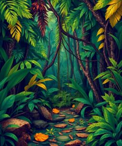 Jungle Floor Paint Numbers