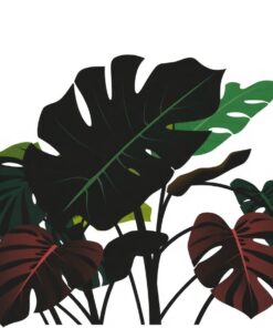Monstera Silhouette Paint Numbers