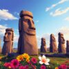 Realistic Easter Island Flora Paint By Numbers
