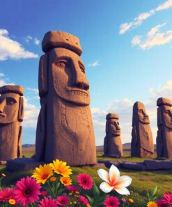 Realistic Easter Island Flora Paint By Numbers