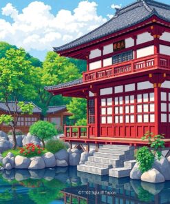 Summer Teahouse Paint Numbers