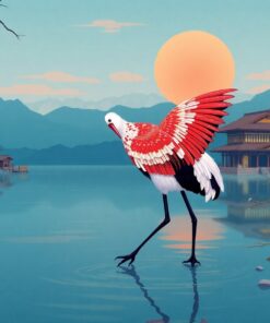 Wading Crane Paint Numbers