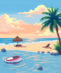 Bit Beach Paint Numbers