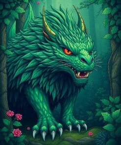 Forest Beast Paint Numbers