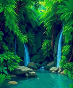 Jungle Oasis Paint Numbers